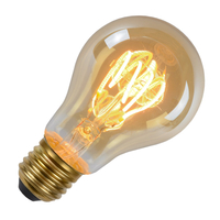 Lucide 4W Very Warm White LED Decorative Filament GLS Bulb with Dusk to Dawn Sensor - Screw Cap