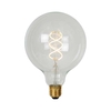 Lucide 5WSpiral Warm White LED Dimmable Clear Decorative Filament 125mm Globe Bulb - Screw Cap
