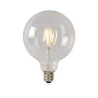 Lucide G125 7W Warm White Dimmable LED Decorative Filament Globe Bulb - Screw Cap