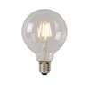 Lucide G80 7W Warm White LED Decorative Filament Globe Bulb - Screw Cap