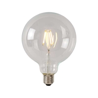 Lucide G95 7W Warm White Dimmable LED Decorative Filament Globe Bulb - Screw Cap