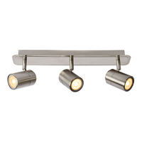 Lucide Lennert 3 Light Spotlight Plate - Satin Chrome