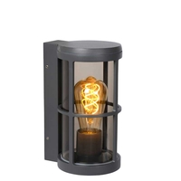 Lucide Navi Half Lantern Outdoor Wall Light - Anthracite