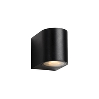 Lucide Zora Round LED Outdoor Wall Light - Black