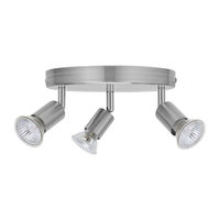 Luna 3 Light Spotlight - Satin Chrome