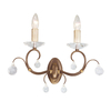 Lunetta 2 Light Wall Light - Patina Bronze