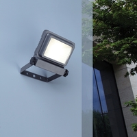 Lutec Ado 11W White LED Floodlight - Grey