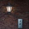 Lutec Cotswold Half Lantern Outdoor Wall Light - Black