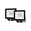 Lyco 50W Cool White LED Floodlight with PIR Sensor - Pack of 2