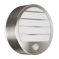 Massive Linz Stainless Steel Outdoor Wall Light with PIR Sensor