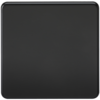 Matt Black Screwless 1G Blanking Plate