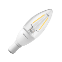 Megaman 3.2W Dimmable Warm White LED Filament Clear Candle Bulb - Small Bayonet Cap