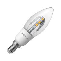 Megaman 4W LED Clear Candle Bulb – Micro Screw – Non-Dimmable