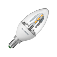 Megaman 6W Dimmable LED Clear Candle Bulb - Small Screw Cap