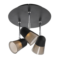 Nordlux Arles LED 3 Light Spotlight Plate - Black
