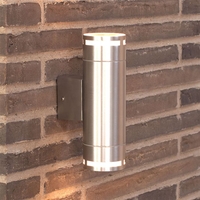 Nordlux Can Maxi Outdoor Up & Down Wall Light - Silver