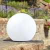 Orb 25 Colour Changing Solar LED Round Ground Feature Light - White