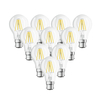 Osram 7W Warm White Dimmable LED Decorative Filament GLS Bulb - Bayonet Cap - Pack of 10