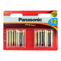 Panasonic Pro Power Gold AA Batteries - Pack of 12