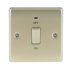 Pearl Nickel Low Profile 20A DP Switch with Neon
