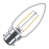 Philips 2W Warm White LED Filament Candle Bulb - Bayonet Cap