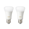 Philips Hue 8.5W White Changing LED Dimmable Bluetooth GLS Bulb - Screw Cap - Pack of 2