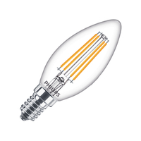 Philips LED Classic 6.5W Warm White Dimmable Decorative Filament Candle Bulb - Small Screw Cap