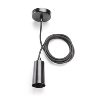 Plumen Drop Cap Ceiling Pendant Lamp Holder - Black