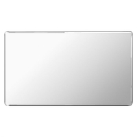 Polished Chrome Flat Plate 2 Gang Blanking Plate