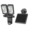 Premium City Solar LED Twin Floodlight with PIR Sensor