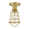 Quoizel Mixon Semi Flush Ceiling Light - Brushed Brass