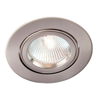 Robus Aluminium Adjustable Downlight - Satin Chrome