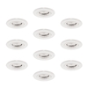 Robus Fire Rated Fixed Downlight - Matt White - Pack of 10