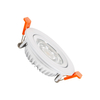 Round Superslim Expert Colour 5W Daylight COB LED Adjustable Downlight Cutout 75mm - White