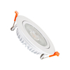 Round Ultraslim Expert Colour 15W Warm White COB LED Adjustable Downlight Cutout 100mm LIFUD -White