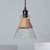 Royesa Glass Ceiling Pendant Light - Clear & Natural