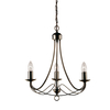 Searchlight Maypole 3 Light Chandelier - Antique Brass