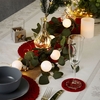 Skimra Battery Operated LED White Wax Candle - 100mm