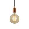 Sky Lamp Holder with Plug - Copper