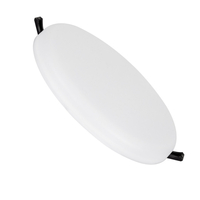 Slim Round 36W Cool White LED Flush Ceiling Light LIFUD IP54 Cutout 200mm