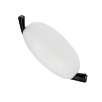 Slim Round 9W Warm White LED Flush Ceiling Light LIFUD IP54 Cutout 75mm
