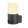SLV Grafit Round Outdoor Wall Light with PIR Sensor - Anthracite