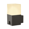SLV Grafit Square Outdoor Wall Light with PIR Sensor - Anthracite