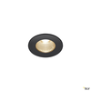 SLV Patta-I 7.3W Warm White Dim to Warm LED IP65 Fixed Downlight - Black