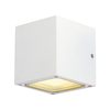 SLV Sitra Cube Low Energy Outdoor Up & Down Wall Light - White