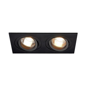 SLV Tria Square Recessed Adjustable Downlight - Twin