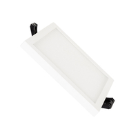 Square High Lumen 8W Cool White LED Flush Ceiling Light Cutout 75mm LIFUD Driver - White