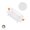 Square Slim Microprismatic UGR17 7W Selectable CCT LIFUD LED Panel 75 mm Cut-Out