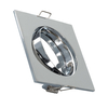 Square Tilting Downlight Bezel Cutout 72mm for a GU10/GU5.3 LED Bulb - Chrome