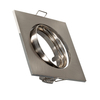 Square Tilting Downlight Bezel Cutout 72mm for a GU10/GU5.3 LED Bulbs - Satin Nickel
